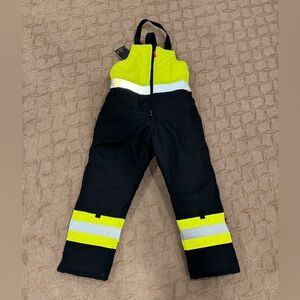 Insulated Thermal Bib Overalls - High Visibility Weather-Resistant